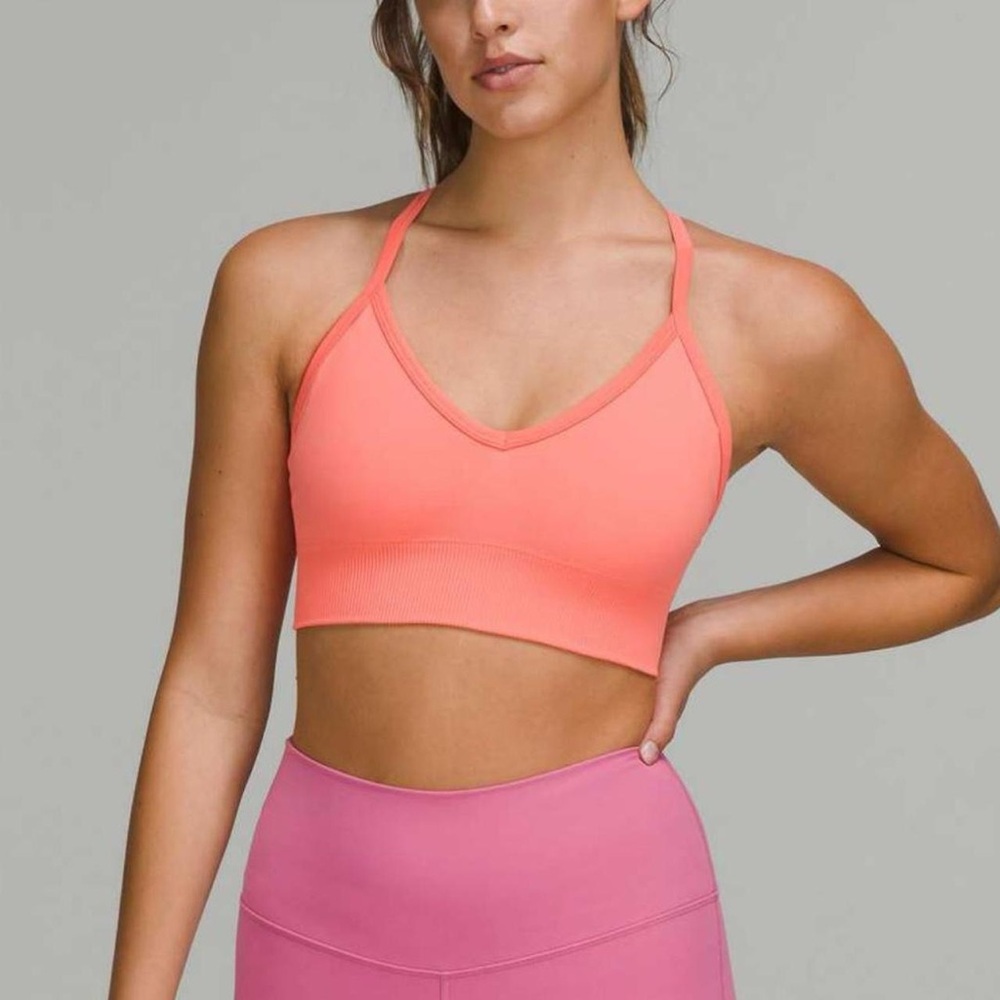 Lululemon Ebb to Street Bra *Light Support, C/D Cup in Raspberry Cream
